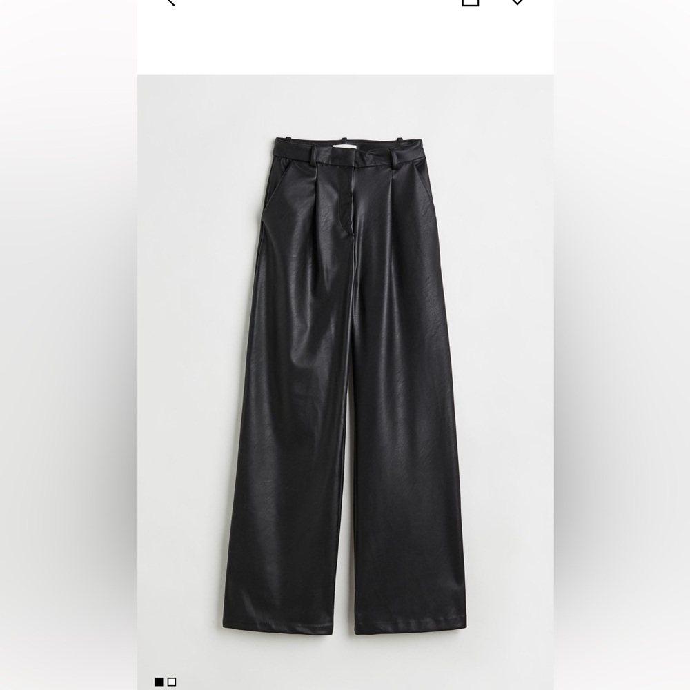 H&M brand new faux leather pants